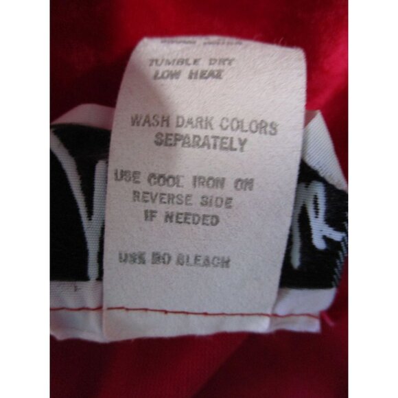 Monte Carlo Raspberry Red Velvet Lace Trim Kaftan House Dress Vintage One Size - Picture 16 of 16